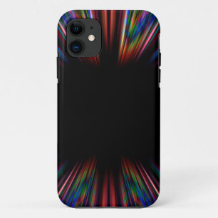 Colourful psychedelic starburst iPhone 11 case