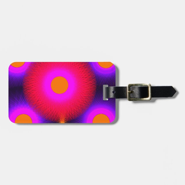 colourful psychedelics art 4667 luggage tag (Front Horizontal)