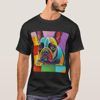 Colourful Pug Art Abstract Pug Art Colourful Pug R T-Shirt