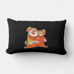 Colourful Pug - Pop Art Funny Artistic Pug Lover Lumbar Cushion