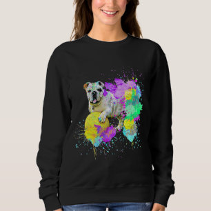 Colourful Pug With Splotches Of Paint Classic T-Sh Sweatshirt