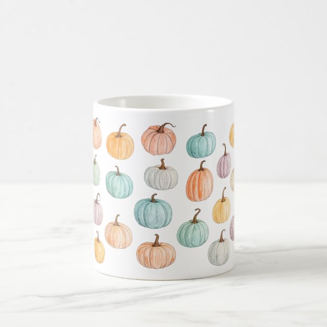 Colourful Pumpkin Fall Mug, Fall Coffee Mug, Fall  Mug (Center)