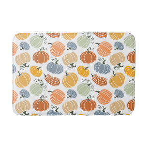Colourful Pumpkin Gourd Pattern Bath Mat