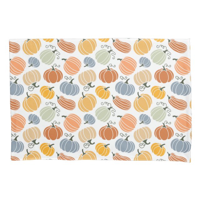Colourful Pumpkin Gourd Pattern Pillowcase (Front)