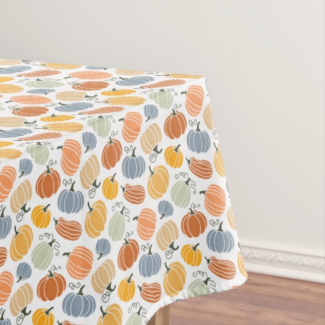 Colourful Pumpkin Gourd Pattern Tablecloth (In Situ)