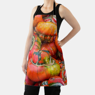Colourful pumpkins apron