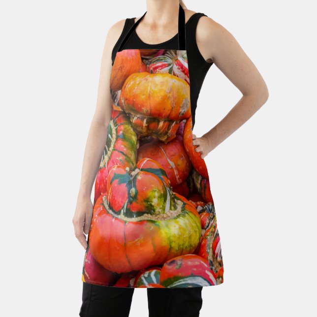 Colourful pumpkins apron (Insitu)