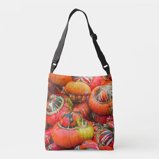 Colourful pumpkins crossbody bag (Back)