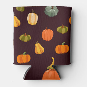 Colourful Pumpkins: Dark Autumn Elegance. Can Cooler