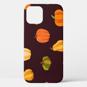 Colourful Pumpkins: Dark Autumn Elegance. iPhone 12 Case