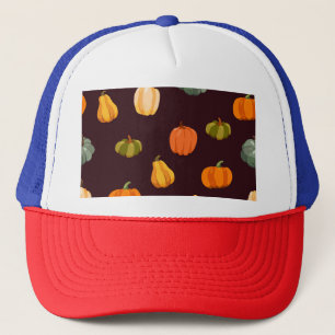 Colourful Pumpkins: Dark Autumn Elegance. Trucker Hat