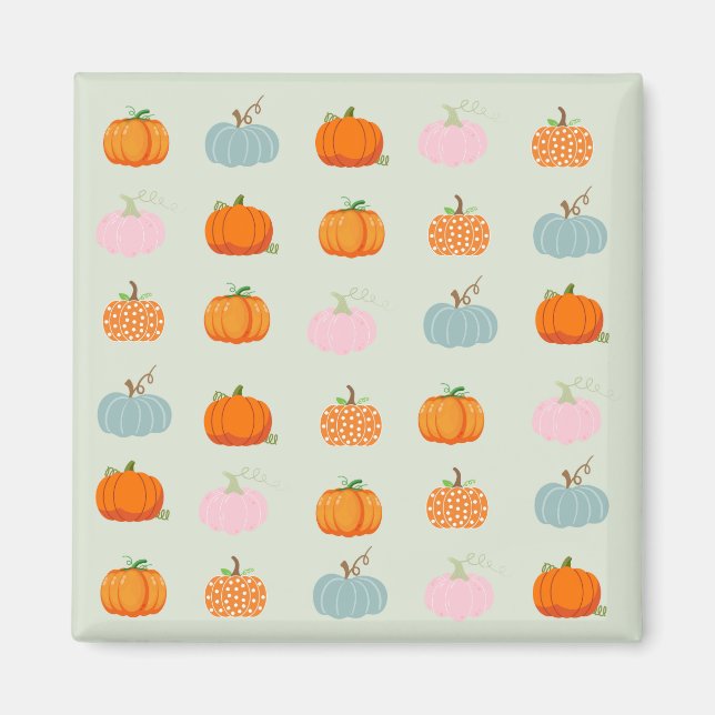  Colourful Pumpkins Magnet (Front)