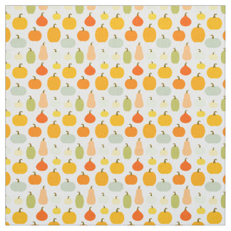 Colourful pumpkins pattern fabric