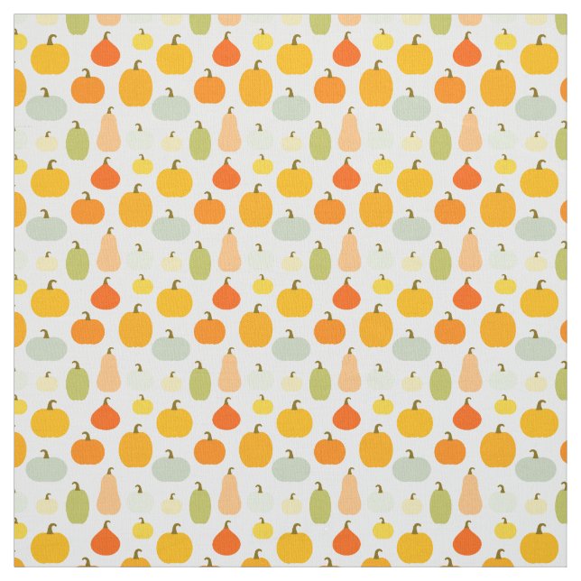 Colourful pumpkins pattern fabric (Swatch)