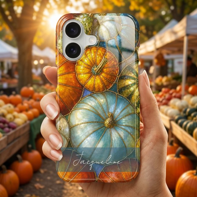 Colourful Pumpkins Stained Glass Art (Creator Uploaded)