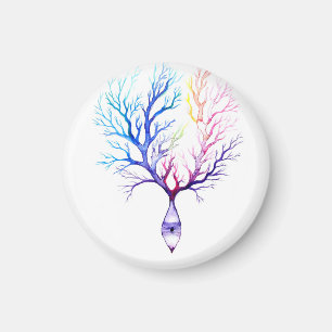 Colourful Purkinje neuron Magnet