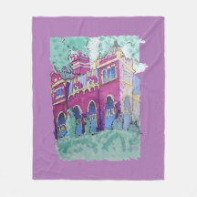 Colourful Purple Castle in Budapest