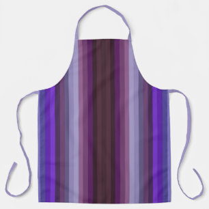 Colourful Purple Colours Of The Year Stripes Apron