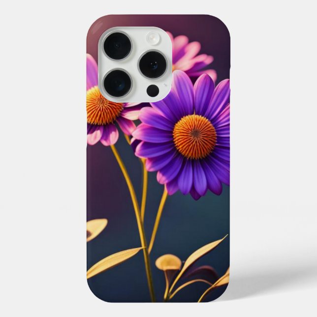 Colourful Purple Flowers Collection iPhone  Case-Mate iPhone Case (Back)