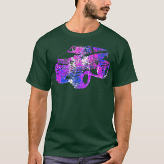 Colourful Purple Monster Truck Art196 T-Shirt