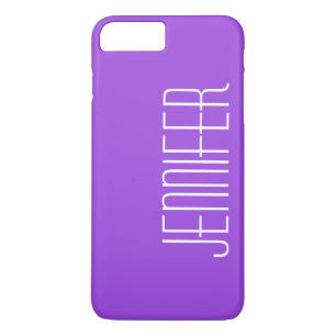 Colourful Purple, Personalised Jumbo Name iPhone 8 Plus/7 Plus Case