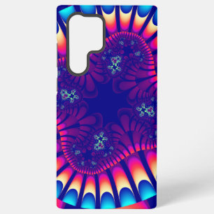 Colourful Purple, Pink and Light Blue Fractal Samsung Galaxy Case