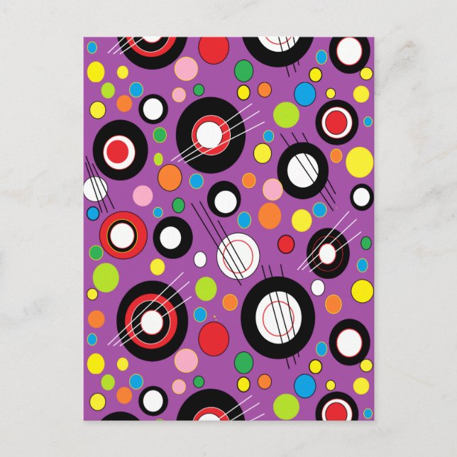 Colourful Purple Postcard (Front)