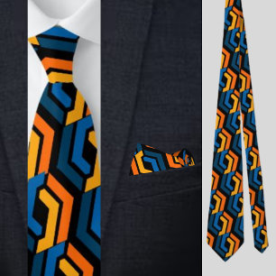 Colourful Purple Stripes Pattern          Tie