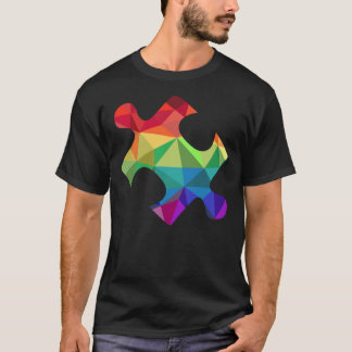 Colourful Puzzle Piece For Autism Awareness T-Shirt