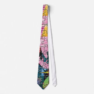 Colourful Puzzle Tie