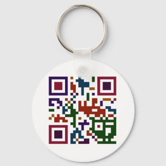 Colourful QP Code Key Ring