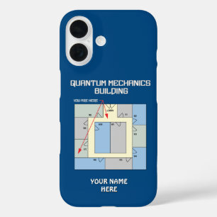 Colourful Quantum Mechanics Building iPhone 16 Case