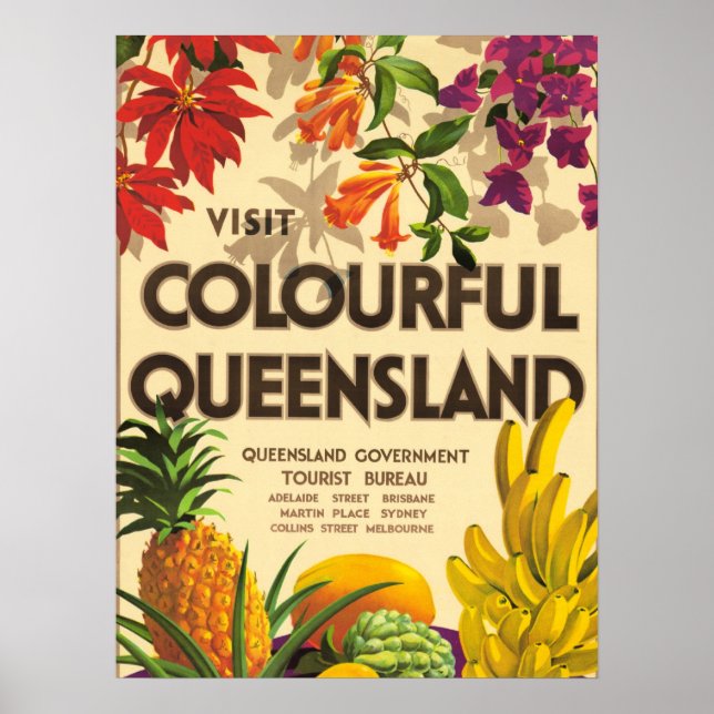 Colourful Queensland, Australia Poster (Front)