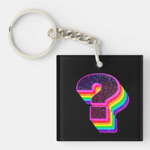 Colourful Question Mark, Key Ring