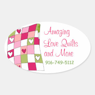 Colourful Quilting Business Custom Sticker