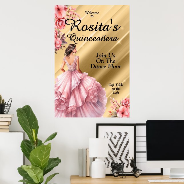 Colourful Quinceanera Poster (Home Office)
