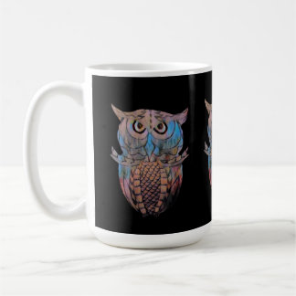 Colourful Quirky Owl Mug Coffee Tea