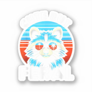 Colourful Racoon With Sunglasses Racoon