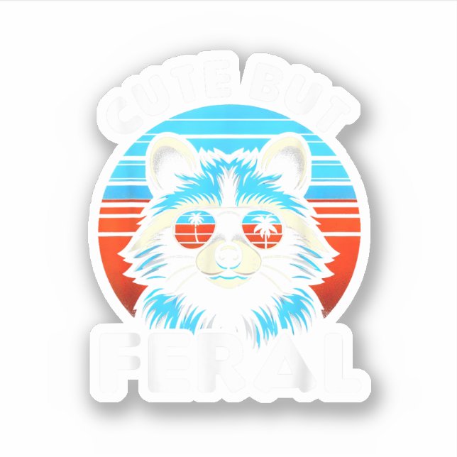 Colourful Racoon With Sunglasses Racoon (Front)