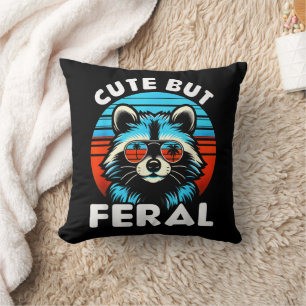 Colourful Racoon With Sunglasses Racoon Cushion