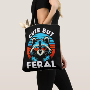 Colourful Racoon With Sunglasses Racoon Tote Bag