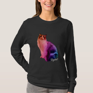 Colourful Ragdoll Cat Funny Kitties Kitten Owner T-Shirt