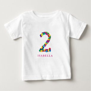 Colourful rainbow 2nd / second birthday T-Shirt