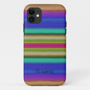 Colourful Rainbow Abstract #2 iPhone 11 Case