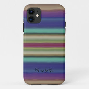 Colourful Rainbow Abstract #3 iPhone 11 Case