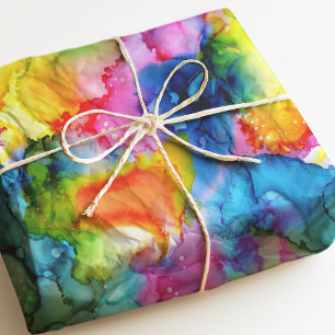 Colourful Rainbow Abstract Tie Dye Tissue Paper