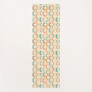 Colourful Rainbow and Diamond Seamless Pattern Yoga Mat