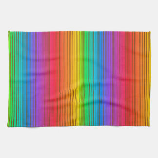 Colourful Rainbow Background Tea Towel