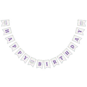 Colourful Rainbow Balloon Joint Birthday Party Bunting