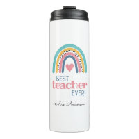 Colourful Rainbow Best Teacher Ever Tote Bag